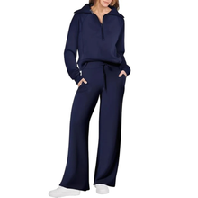 Cécile - Komfortables Hosenset – Marineblau