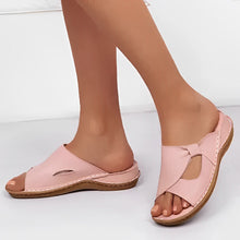 OrthoLuxe™ – Orthopädische Damen Leder Sandalen – Rosa