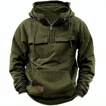 Alvaro | Hoodie mit Futter aus Baumwollmischung – Dunkelgrün