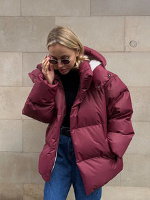 Amelie | Elegante Pufferjacke für Damen Winter – Rot