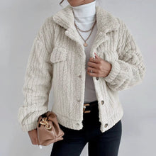 Teddyjacke | Kuschelig weich | Trendiger Oversize-Look – Aprikose