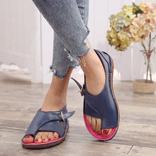 Elegante Damen-Sommersandalen mit Komfort-Sohle – Dunkelblau