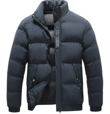 Warme Designer Winterjacke für Herren – Blau