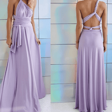 Leichtes Wickel-Sommerkleid – luftiges Strandkleid in Blau & Pastell – Lila