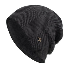 Qinch – Mit Fleece gefütterte Wintermütze – Schwarz