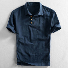 Sommerliches Komfort-Poloshirt für Männer – Dunkelblau