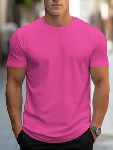 Owen - T-Shirt Stilvolles Herren Oberteil – Rote Rose