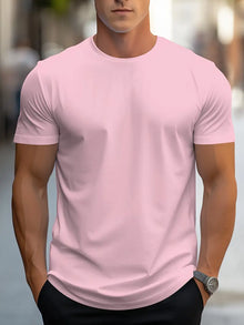 Owen - T-Shirt Stilvolles Herren Oberteil – Rosa