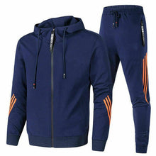 Bequemer Trainingsanzug mit modernem Design – Marineblau