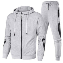 Bequemer Trainingsanzug mit modernem Design – Grau