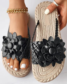 Luna - Gewebte Slipper, Komfortabel & Stylisch – Schwarz