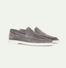Herren Loafers | Klassische Slipper | Weiche Oberfläche mit samtiger Textur & Elegantes Design – Hellgrau