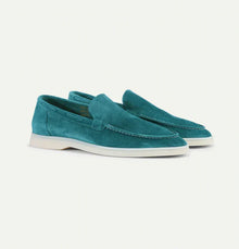 Herren Loafers | Klassische Slipper | Weiche Oberfläche mit samtiger Textur & Elegantes Design – Dunkel-Türkis