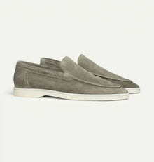 Herren Loafers | Klassische Slipper | Weiche Oberfläche mit samtiger Textur & Elegantes Design – Olivgrün