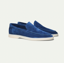 Herren Loafers | Klassische Slipper | Weiche Oberfläche mit samtiger Textur & Elegantes Design – Marineblau