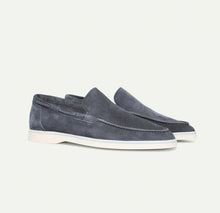 Herren Loafers | Klassische Slipper | Weiche Oberfläche mit samtiger Textur & Elegantes Design – Dunkelgrau