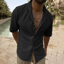 Gabriel - Herren Sommerhemd Bequemer Freizeit Look – Schwarz
