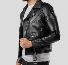 CARTER - Elegante Premium Lederjacke für Herren – Schwarz