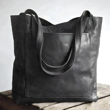 Theresa - Handgefertigte Leder Tasche, Stilvoll & Exklusiv – Schwarz