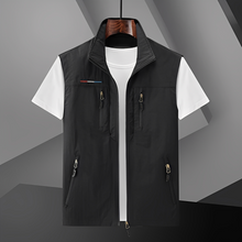 Amaury - Elegante ärmellose Herrenweste – Schwarz