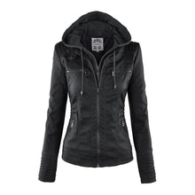 Eleganza Thermal Chic Lederjacke – Schwarz
