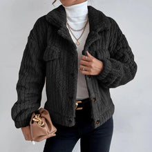 Teddyjacke | Kuschelig weich | Trendiger Oversize-Look – Schwarz