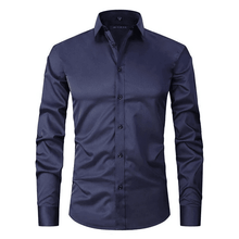 Rochus | Elegantes Button-Up-Hemd – Marineblau