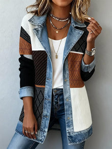 Britta | Modern-klassische Jacke – Farbblock