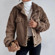 Teddyjacke | Kuschelig weich | Trendiger Oversize-Look – Braun
