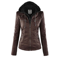 Eleganza Thermal Chic Lederjacke – Braun