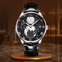 van Baerle® - Quarzuhr – Silber Schwarz