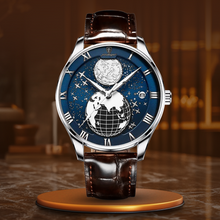 van Baerle® - Quarzuhr – Silber Blau