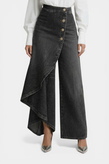 Marites - Sculpt-Jeans mit Hoher Taille – Schwarz