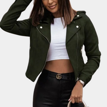 Kurze Jacke mit Kapuze | Cooler Look | Perfekt für den Alltag – Grün