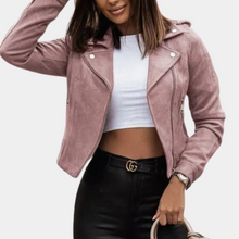 Kurze Jacke mit Kapuze | Cooler Look | Perfekt für den Alltag – Rosa