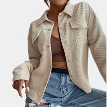 Cord-Jacke | Lässige Oversized-Passform | Trendiger Klassiker – Beige