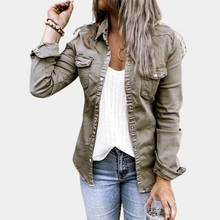 Sophia® | Button-Down-Urban-Hemd für Damen – Grau