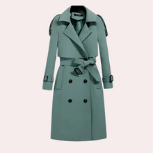 Eleganter Trenchcoat | Klassische Silhouette | Stilvolle Details – Hellgrün