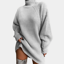 Oversize-Strickpullover | Kuscheliger Rollkragen | Lässiger Chic – Grau