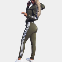 Trendy Damen Jogginganzug - Mila – Olivgrün