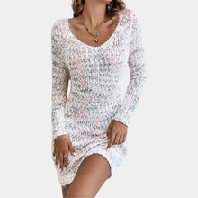 Figurbetontes Strickkleid | Weicher Strick | Femininer Look – Rosa Mischung