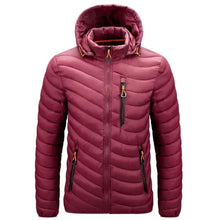 Calvin - Outdoor Daunenjacke für Herren – Rot
