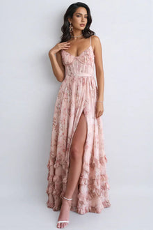 Savenora | Elegantes fließendes Sommerkleid – Rosa