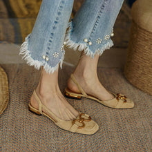 Luna - Damen Sandalen, Sommerliche Eleganz – Beige