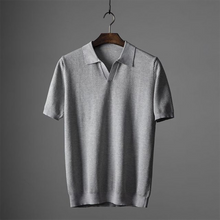 Harold - Lässiges Kurzarm Poloshirt Herren – Grau