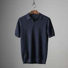 Harold - Lässiges Kurzarm Poloshirt Herren – Dunkelblau