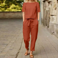 Lockeres Sommer-Frühlings-Set für Damen – Rot