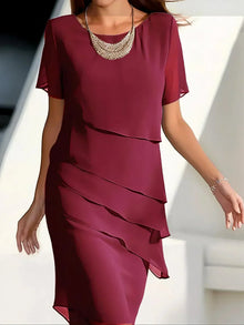 Kendra | Schickes Kleid mit figurschmeichelndem Design – Rot