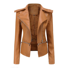 Cloy Stylische Lederjacke – Kamel
