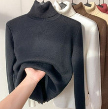 Charles | Maxi-Komfortpullover mit Rollkragen – Schwarz